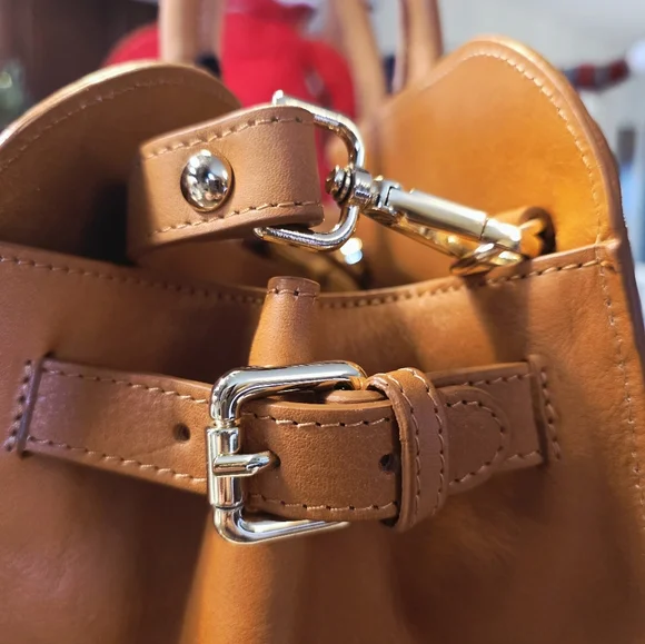 SALE!! Genuine Leather Claudia Firenze Tote Bag NWT - Picture 5 of 8